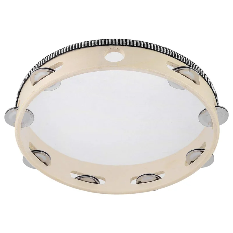 Бубен для взрослых 10-дюймовый ручной барабанный колокольчик березовые