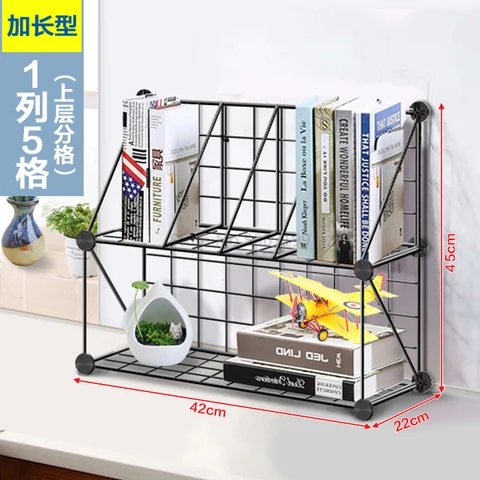 Настольная маленькая книжная полка для компьютера - изображение