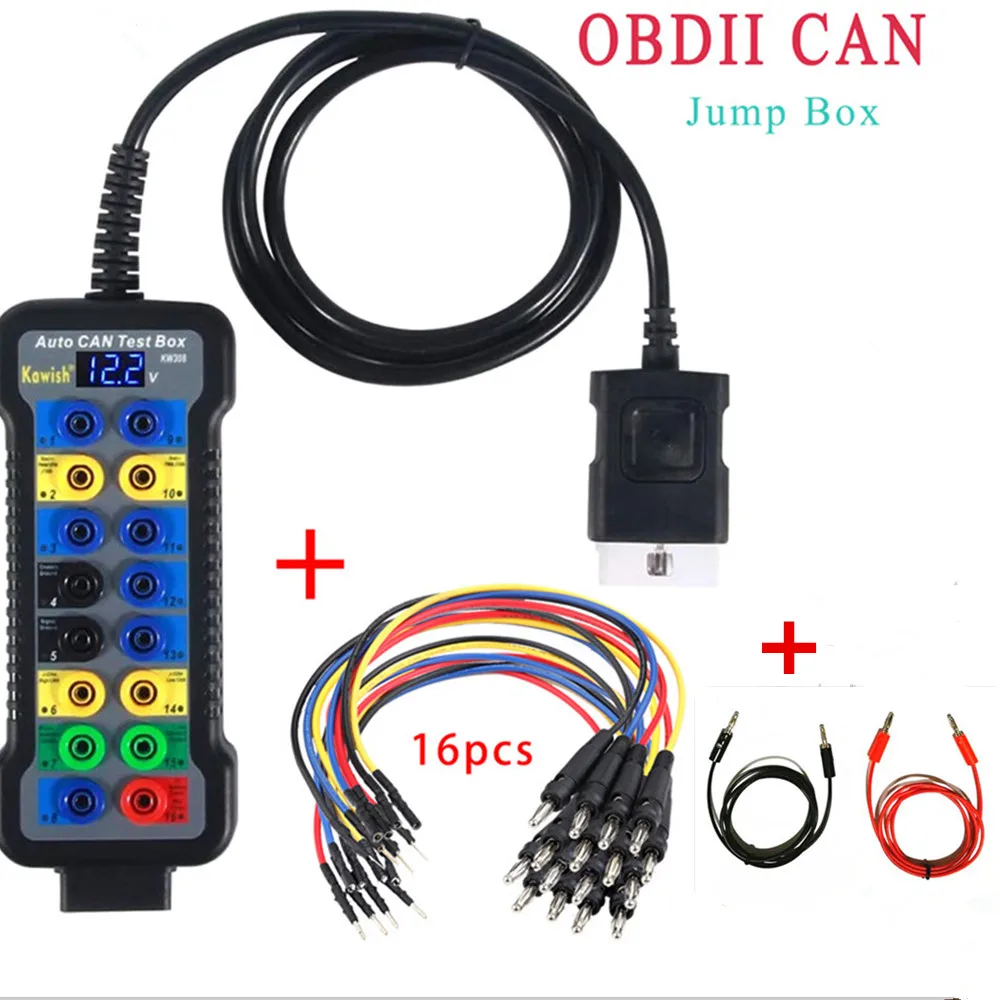 Фото Автомобильный тестовый бокс Can Line, новый автомобильный разрывной бокс OBDII Obd разрывной бокс, автомобильный детектор протокола Obd2 интерфейс, ... №1