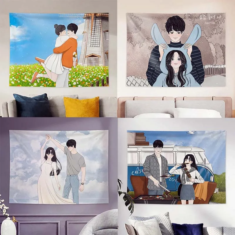 Парный гобелен Sweet Life для офиса гостиной домашний Настенный декор