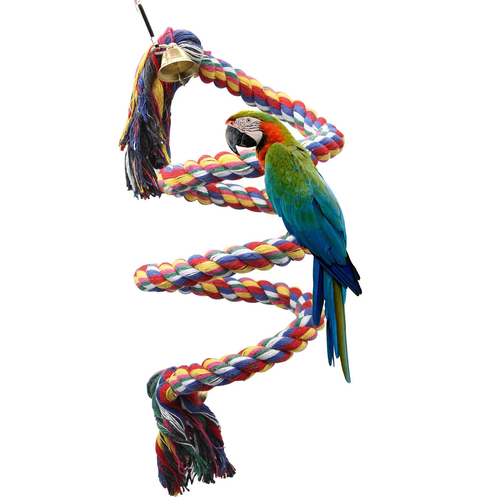 

Parrot Climbing Budgie Parakeet Parrot Rope African Stand Lovebird Macaw Deformable Toy For Grey Finches Flexible Sturdy
