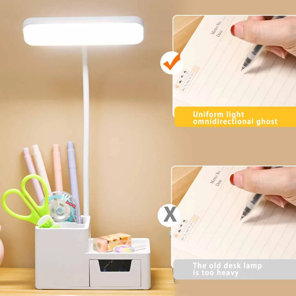 

Table Lamp Dimming Folded Pen Holder Reading Light Lighting Equipment