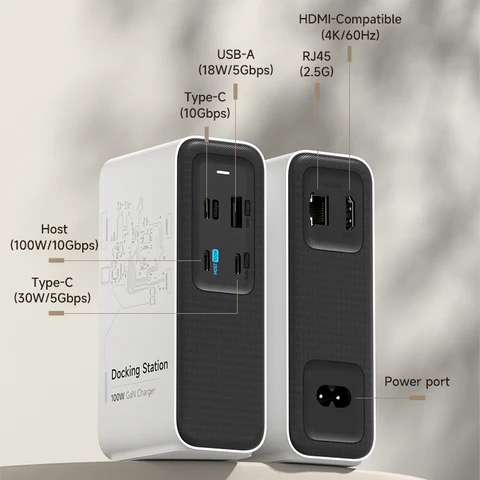 Hagibis 100 Вт Док-станция для Macbook Pro