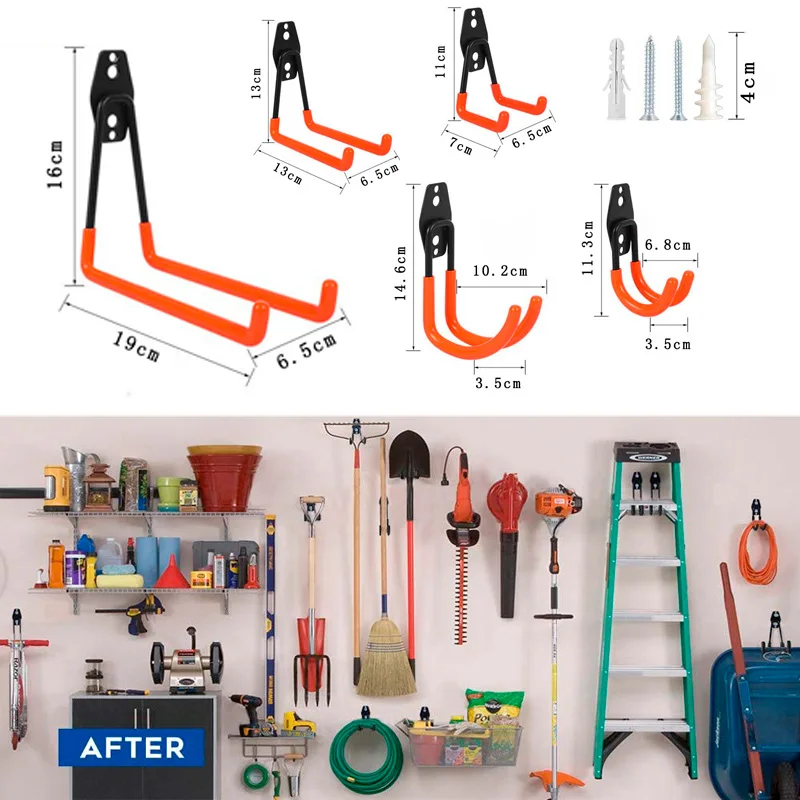 Сверхмощный металлический крючок гаражный органайзер настенное крепление