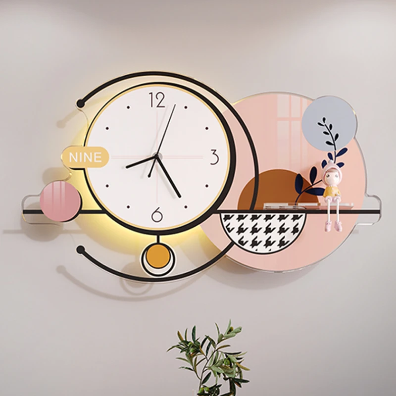2024 художественные настенные часы роскошные большие эстетические креативные
