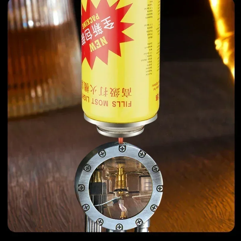 Новая креативная прозрачная воздушная камера газовая зажигалка в стиле ретро