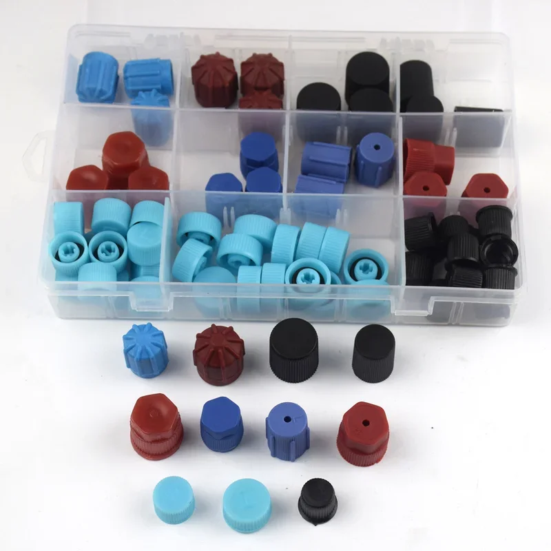 77 шт. A/C R134a R12 крышка сердечника клапана кондиционера сервисный порт фитинг седла