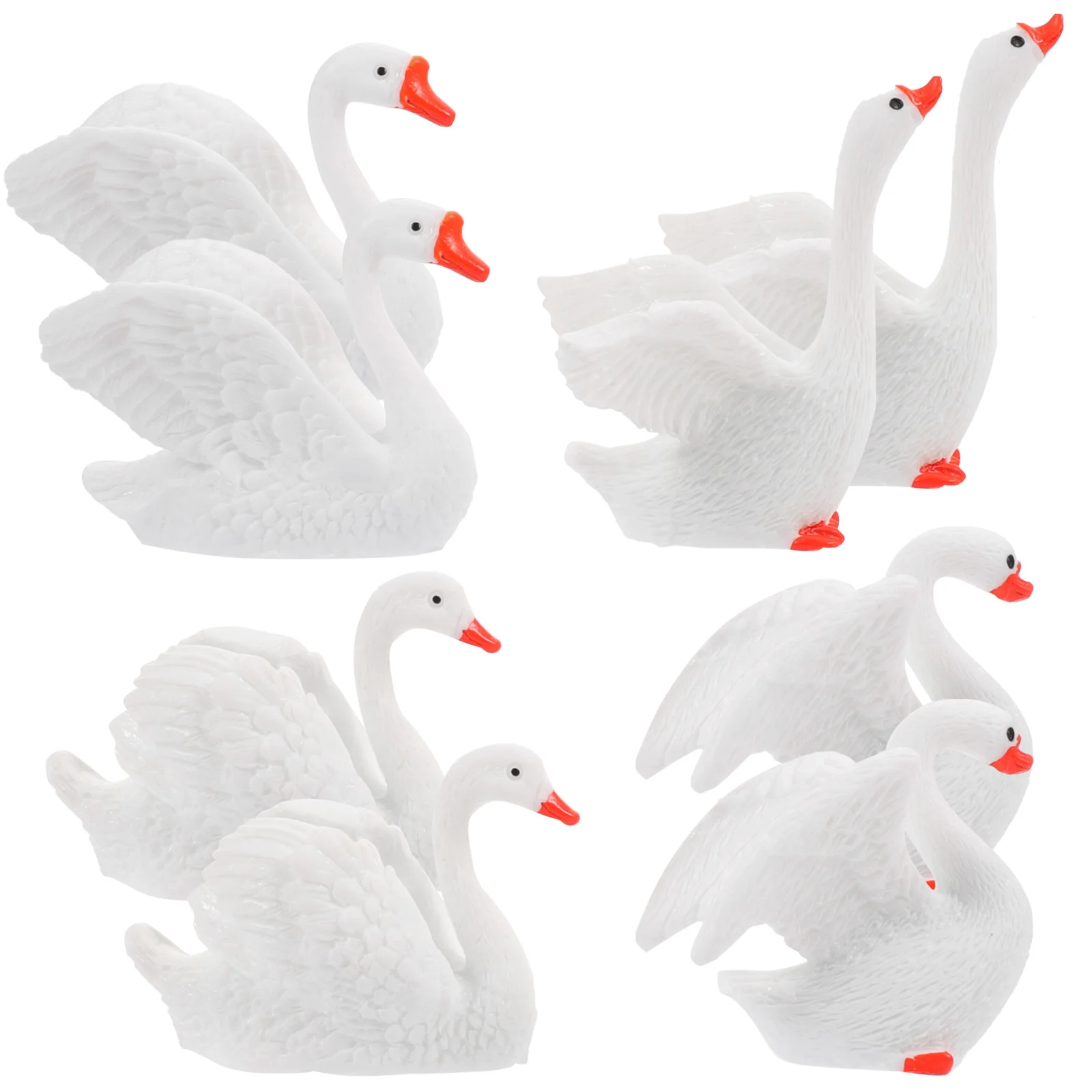 

Swan Resin Miniature Mini Ornaments Crafts Micro Landscape Decoration Decor Statue Bonsai Craft Figurine