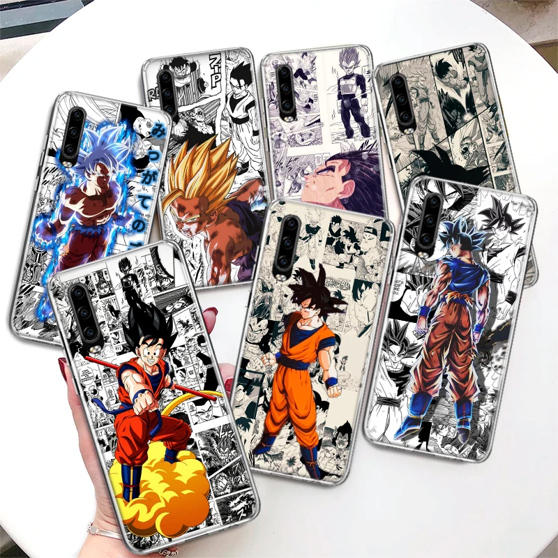 

Anime Dragon Ball Manga Coque Phone Case For P30 P40 Lite P20 P10 P50 Mate 20 30 40 10 Pro Luxury Pattern Customized Soft Cover