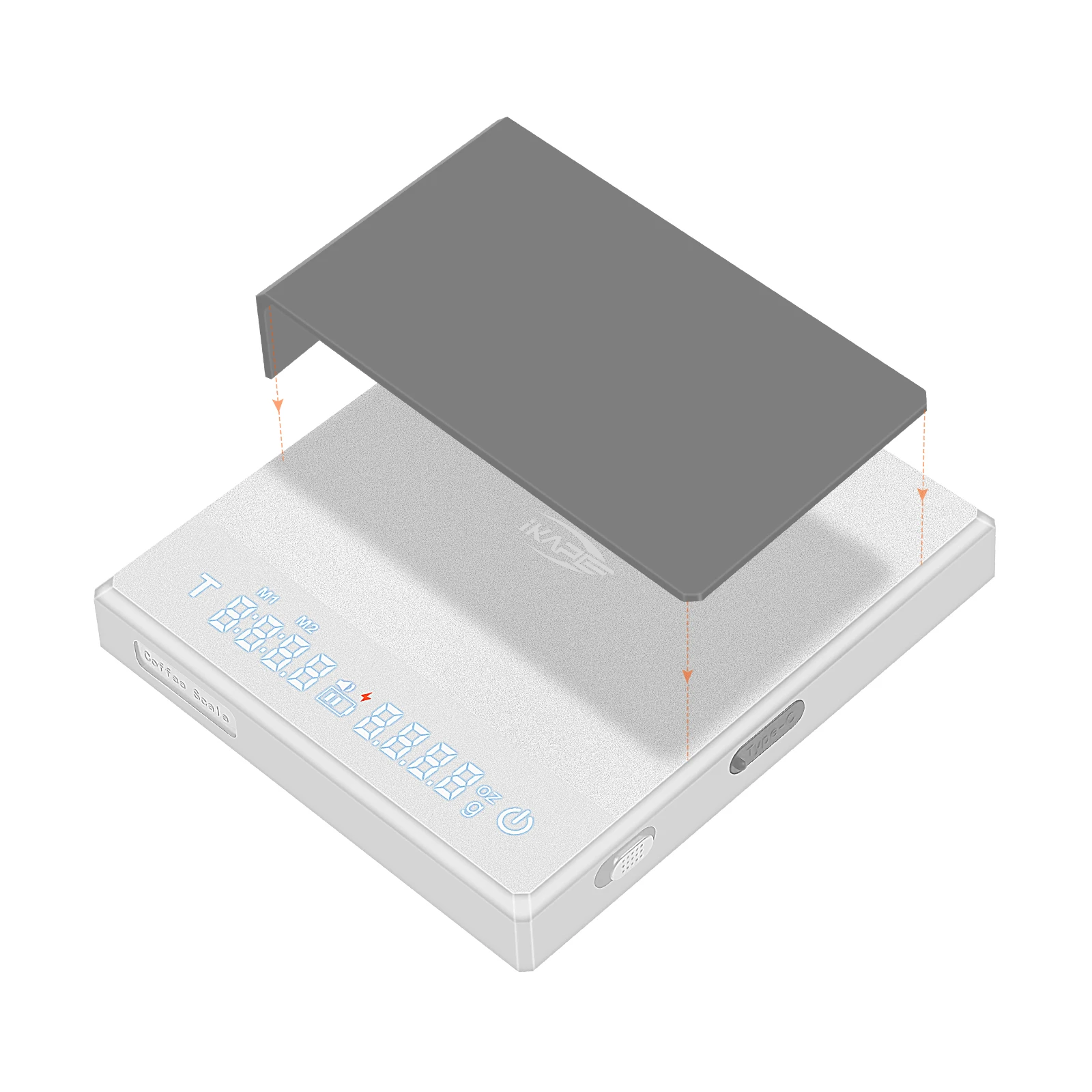 Электронные весы IKAPE V1 для кофе, 0,1 г, с таймером