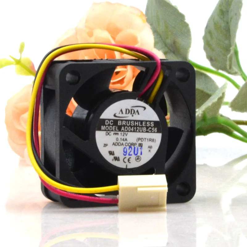 

2pcs AD0412UB-C56 For Adda 4020 12V 0.14A 4CM Switch Board Ultra-Quiet cooling Fan