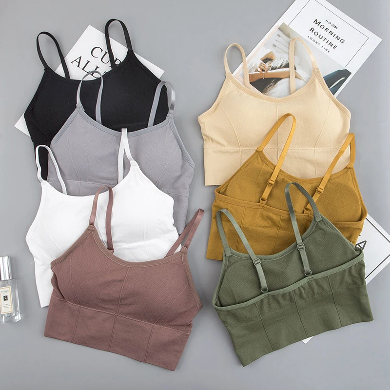

Women yoga Sports Bra Breathable gym top Anti-sweat Shockproof Padded Fitness Brassie Underwear Push Up wire free strap Bras