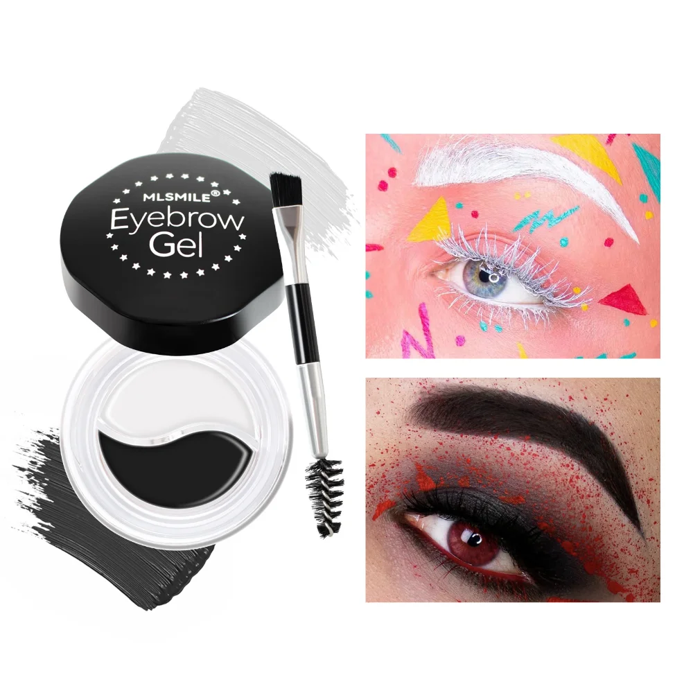 3D крем для бровей 2 в 1 с кистью коричневый черный гель формирования красочная