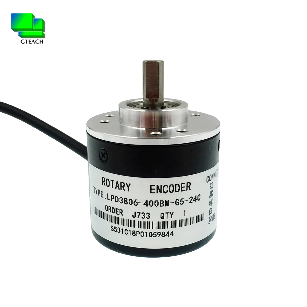 

Lpd3806-400bm-g5-24cnpn Pulse 6mm Axis AB Phase Incremental Photoelectric Rotary Encoder