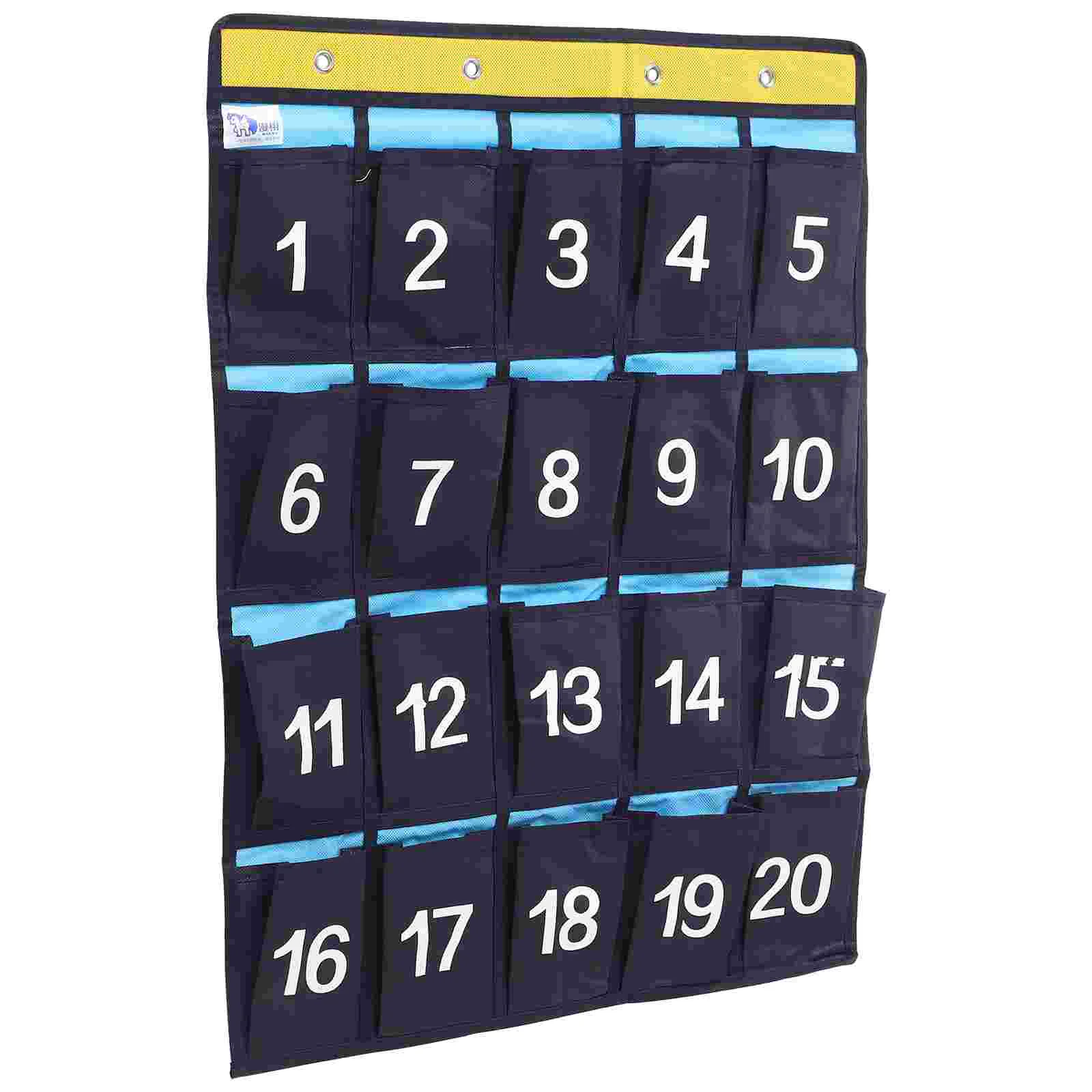 

Calculator Storage Office Hanging Pocket Chart For Classroom Cell Holder Classroom Pocket Chart for Dorm Classroom Office