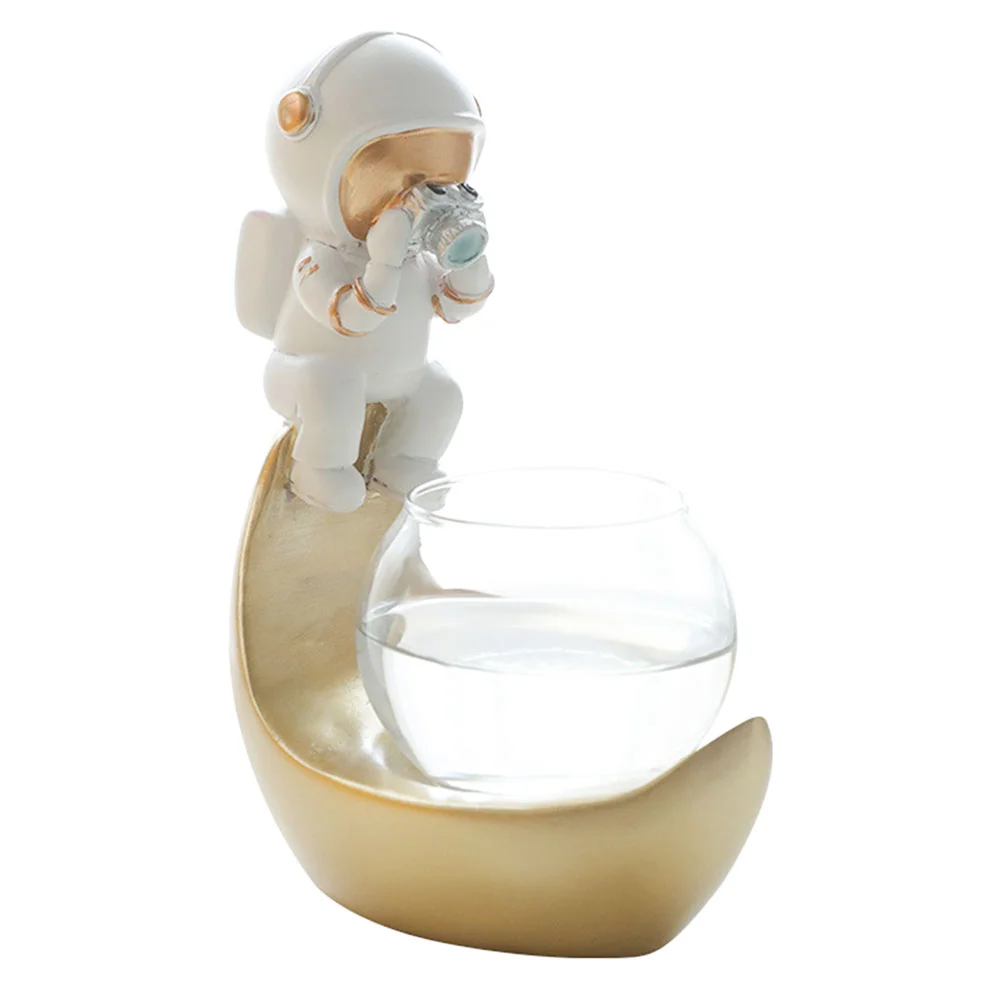 

Изысканная гидропонная ваза, контейнер для посадки воды в виде астронавта для дома