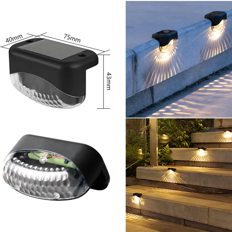 

Solar Lights Outdoor Solar Garden Lights IP65 Waterproof Solar Light Solar Step Lamps Deck Lights Fence Courtyard Garden Decor