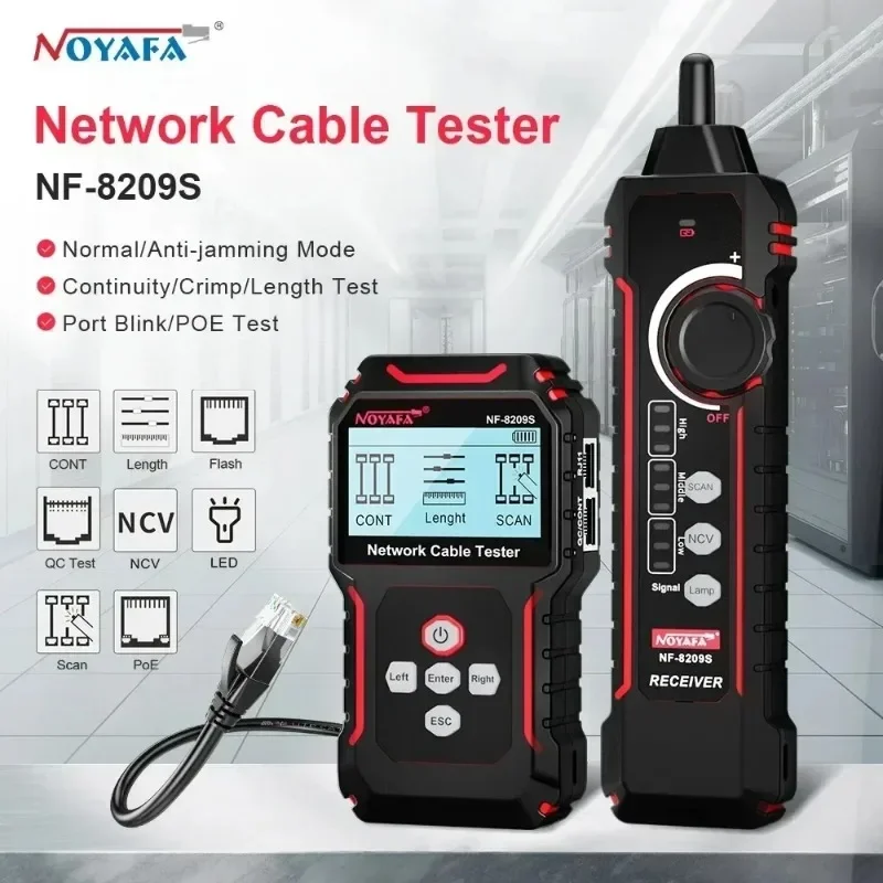 NOYAFA NF-8209S Тестер сетевых кабелей
