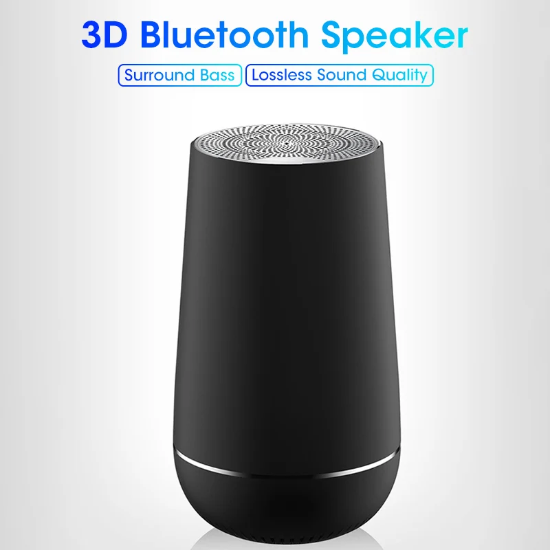 Wireless Bluetooth Speaker Portable Column Outdoor 10W Subwoofer Sound Bar with Mic Support FM Radio TF USB Music Player |