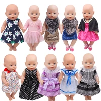 43 cm boy american doll clothes summer variety dress baby toy accessories 18 inch girl birthday gift f314