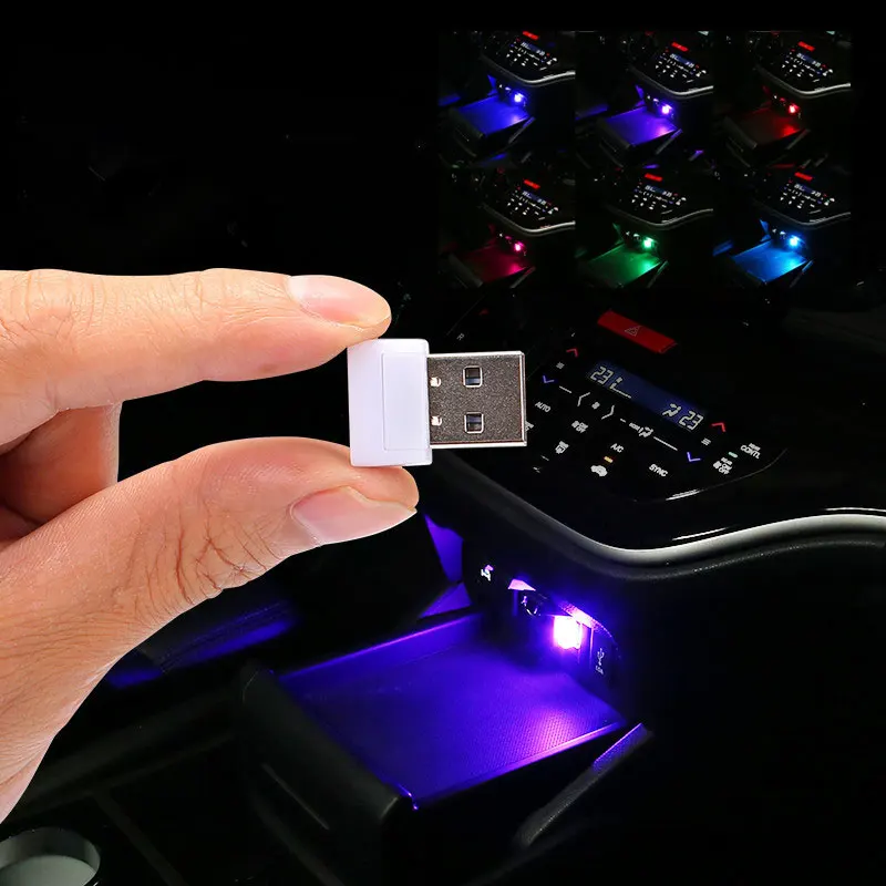 

LED Night Light Car Interior Atmosphere Decorative Light Small Round Children Reading Book Lamp Eye Protection Night Light