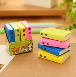 

Creative Book Style/ Panda Shape/ Cactus Shape Pencil Erase Kid Stationery School Office Supply Erasers for Kids 2022 New