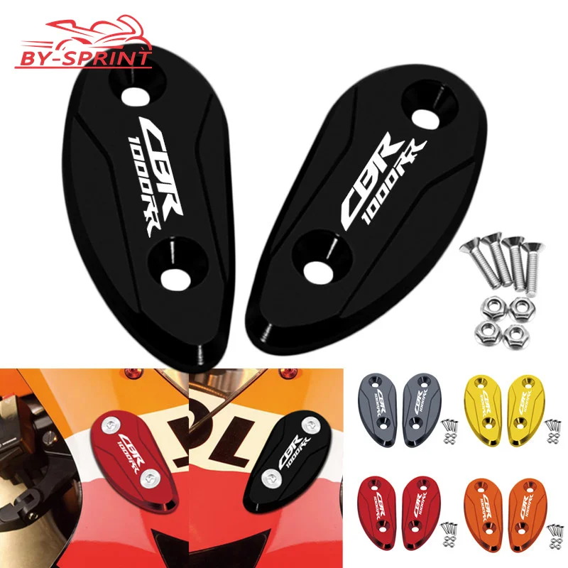 

For Honda CBR1000RR CBR 1000RR 2008-2017 Motorcycle CNC Windscreen Windshield Driven Mirror Eliminators Cap Mirror Hole Cover