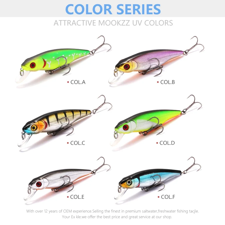 MOOKZZ 2023 Новое поступление горячая Распродажа 77 мм 10 г подвеска жесткая рыболовная
