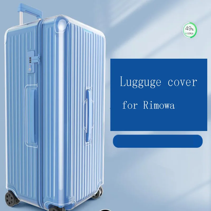 

Clear Luggage Cover For Rimowa essential Trunk Plus 33inch Thicken PVC High Quality With Zipper