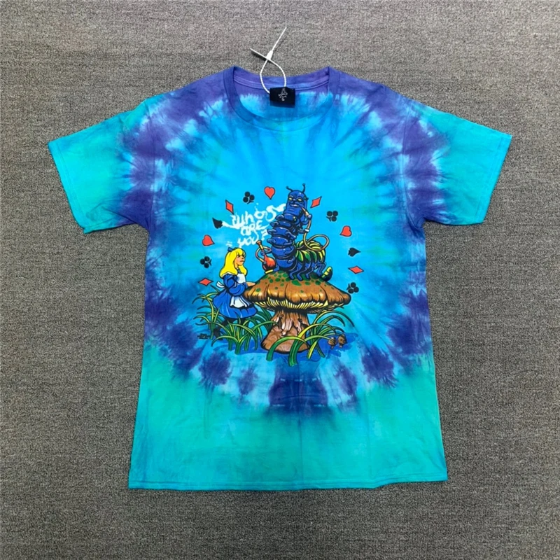 

Best quality 22FW TOP Tie Dye T-Shirt Men Women 1:1 Best Quality Nice Washed Heavy Fabric Top Tee short sleevesT Shirt