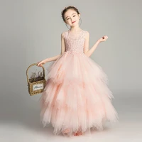 girls back to school dress birthday dress for girl of 4 12 years old flower girl dresses pink long dress