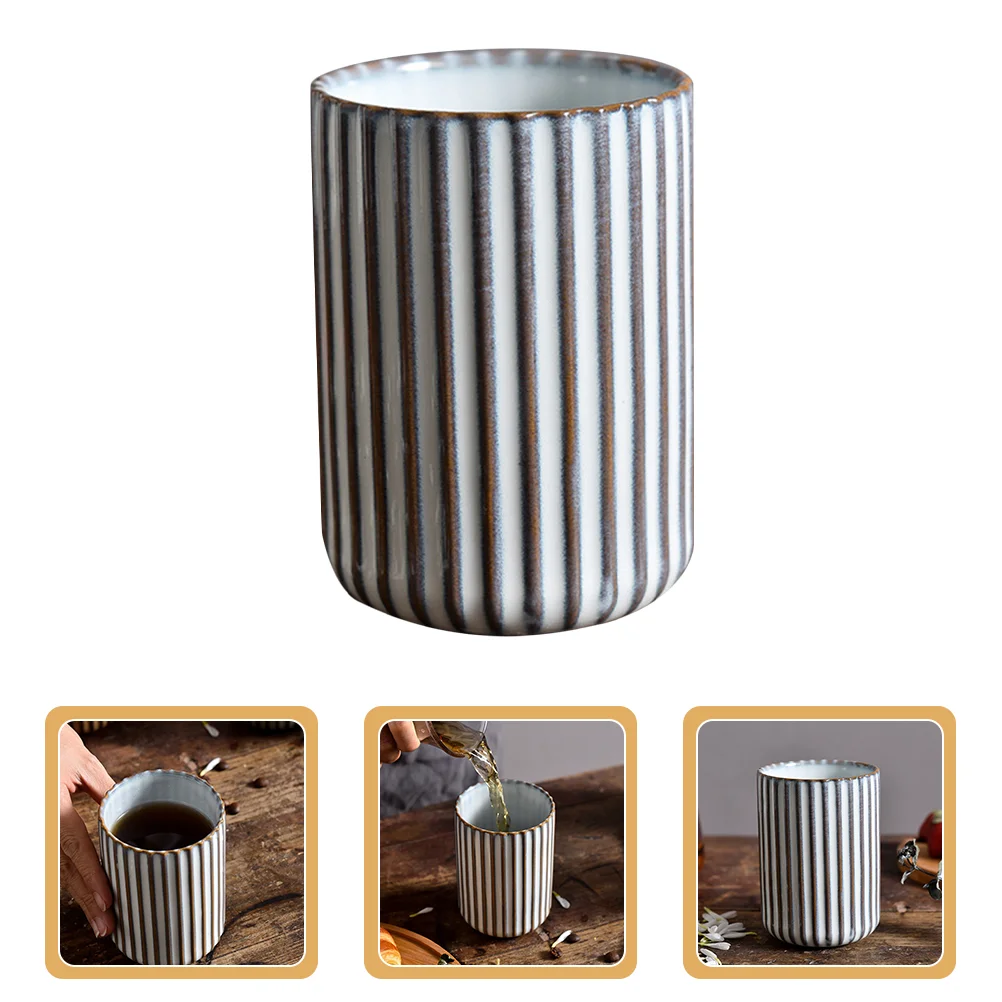 

Water Mug Vintage Cup Drinks Mug Ceramic Beverage Cup Office Tea Mug 300ml