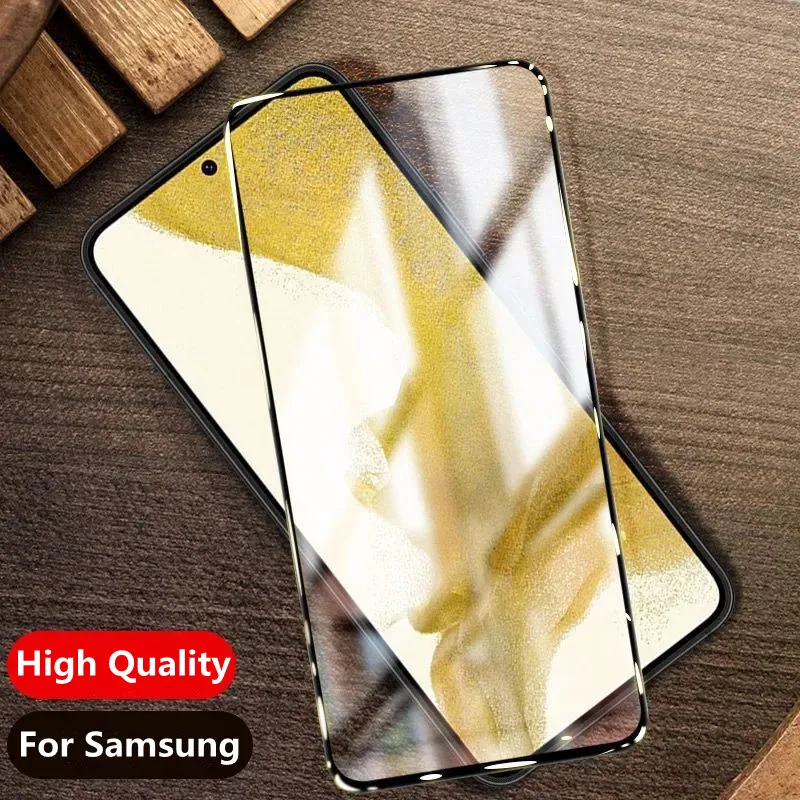 6D Full Cover Tempered Glass for Samsung Galaxy S21 S22 S23 Plus A53 A33 A73 A54 High Quality Full Glue Screen Protectors Films
