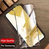 6d full cover tempered glass for samsung galaxy s21 plus s22 s20 fe a53 a33 a73 5g high quality full glue screen protectors film