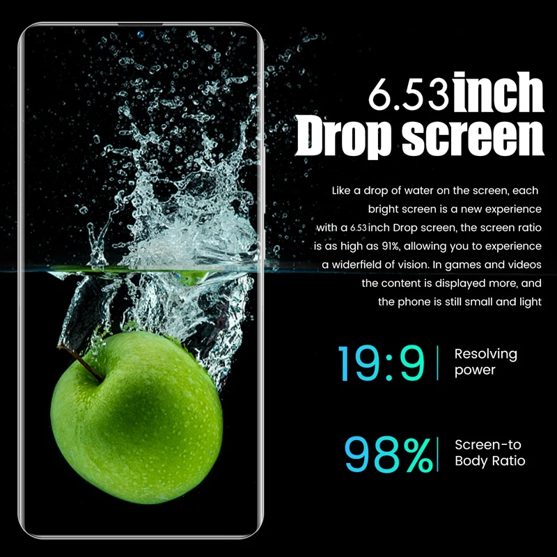 Смартфон Note10 6 53 дюйма четырехъядерный процессор MTK6582 1 ГБ ОЗУ + 8 Гб ПЗУ две карты