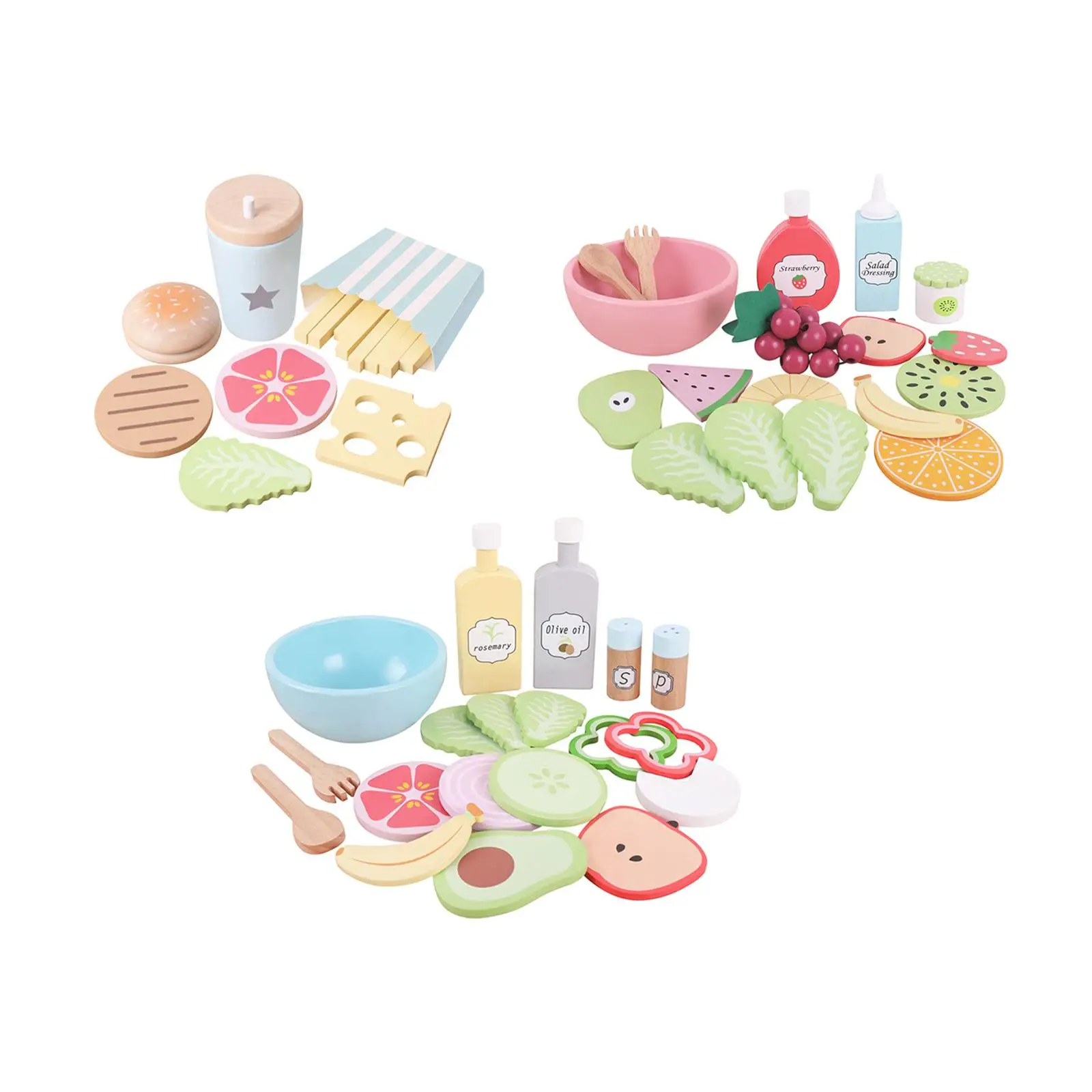 

1Set Kitchen Playset Toys Accessories Cooking Skills Food Toys Early Education Toy for Toddlers Kids Holiday Gifts