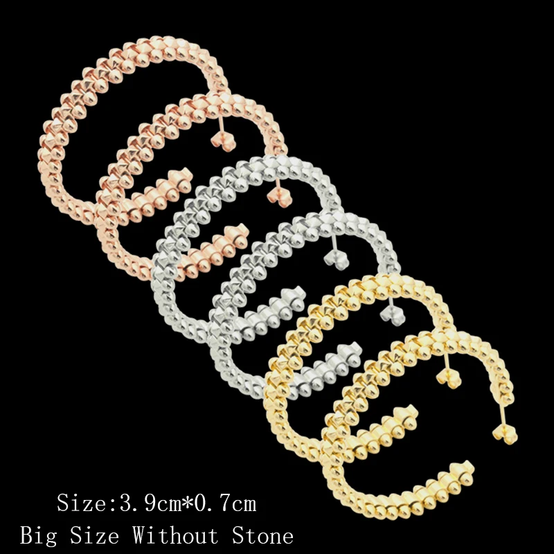 Женские серьги-гвоздики из нержавеющей стали