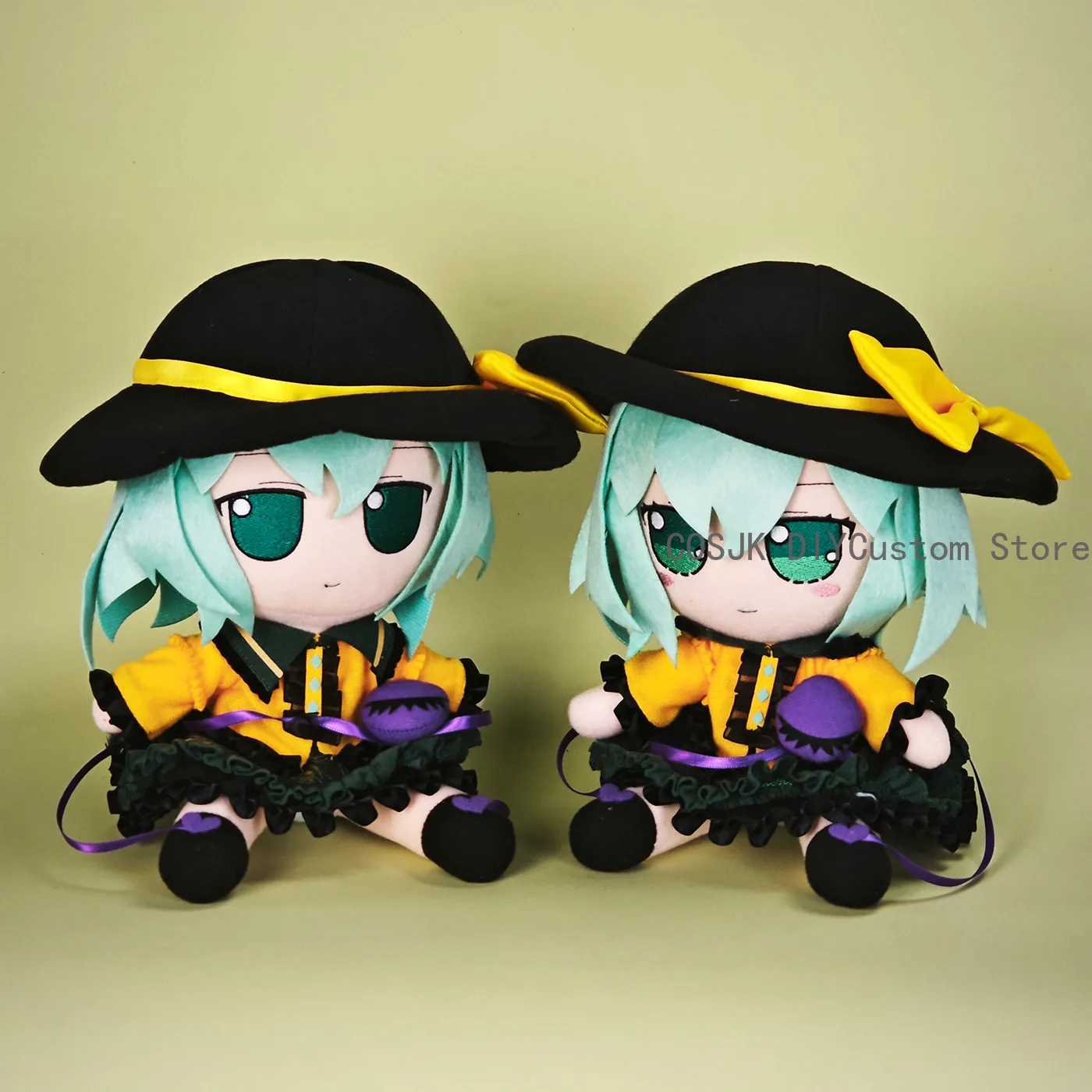 Фото Аниме-фигурка Комейдзи Коиши из Touhou Project, 20 см, сидячая модель, подушка, плюшевая игрушка для косплея, мультяшный талисман, рождественский подарок №2