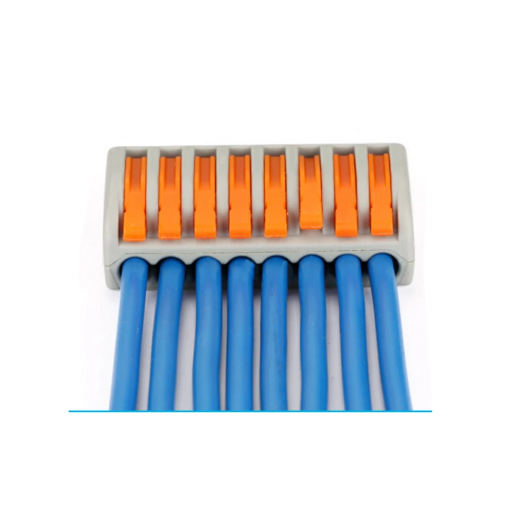 

10PCS 8 Pin Universal Compact Wire Wiring Connector Conductor Terminal Block Waterproof Connector