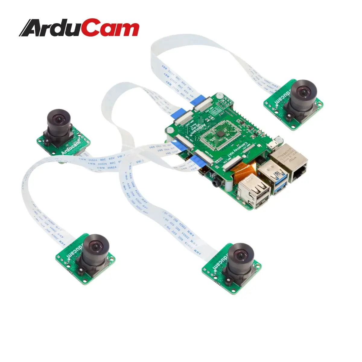 

Arducam 1MP*4 Quadrascopic Camera Bundle Kit for Raspberry Pi Jetson Nano/Xavier NX