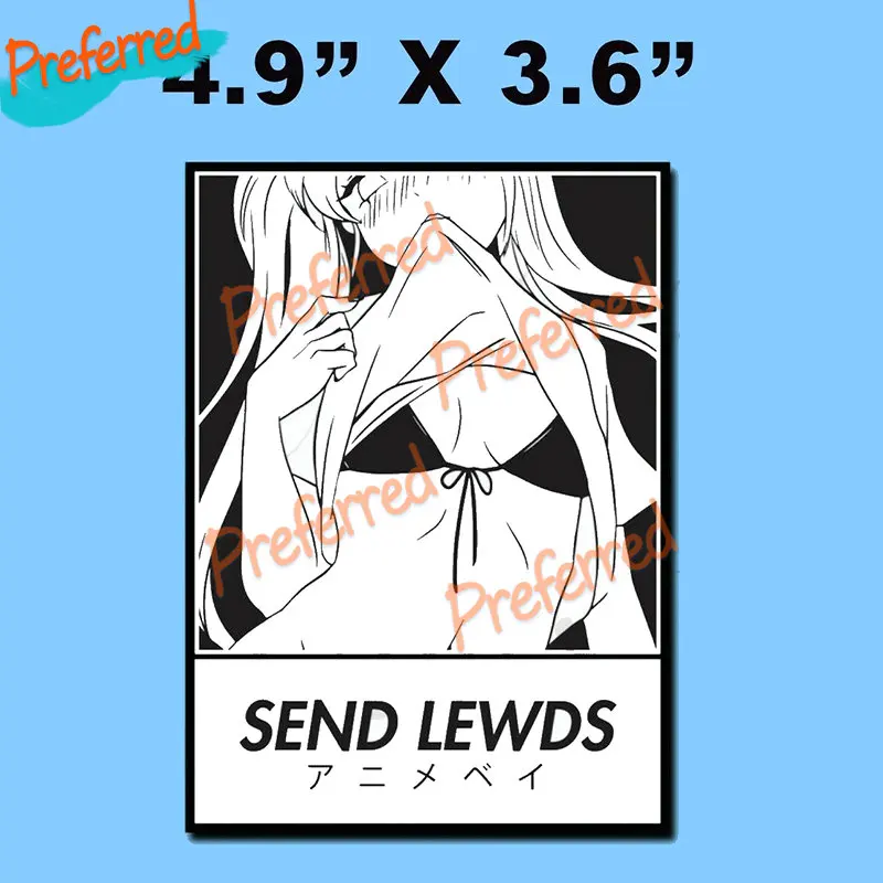 

Free Lewds Hentai Lewd Anime Waifu Ecchi Ahegao Booty Car Sticker Kit Car Bumper Window Motorcycle and Helmet Laptop Vinyl Decal