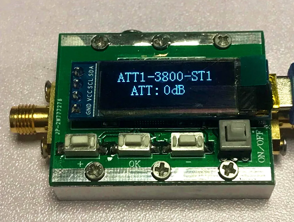 

RF programmable attenuator 0-31dB adjustable 1dB step / retreat 1-3800MHz CNC shell PC controllable