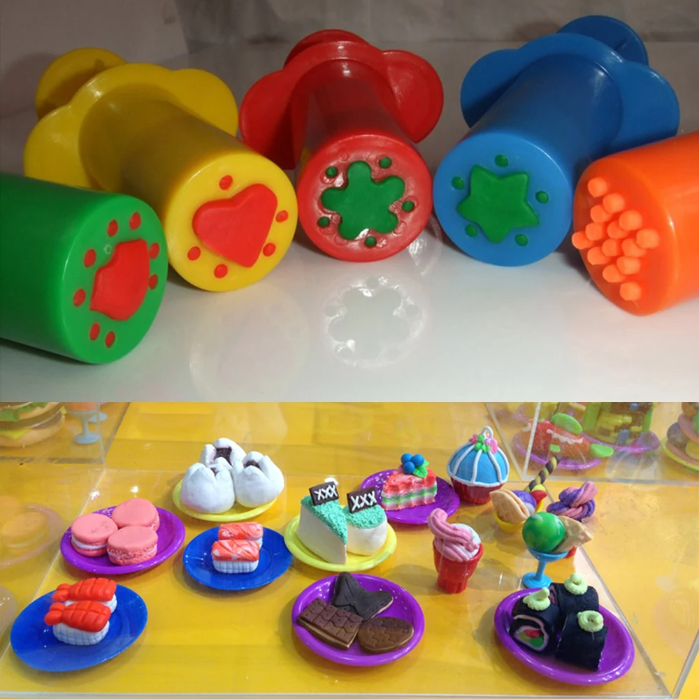 

Hot Sale DIY Slime Play Dough Tools Accessories Various Plasticine Mold Modeling Slime Plastic Set Cutters Moulds Toy for Kids