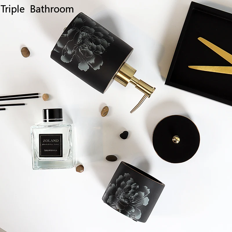 Дозатор для жидкого мыла и зубных щеток туалетные принадлежности ванной комнаты