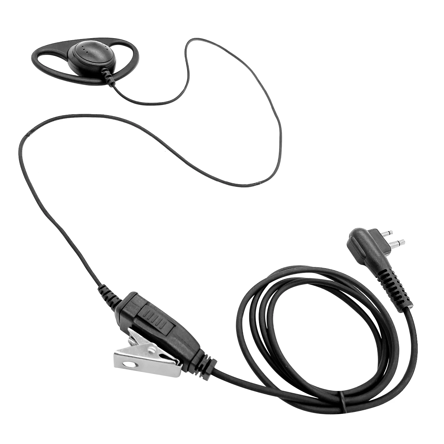 D type walkie talkie Earpiece big PTT Apply to HYTERA  TC500，TC600，TC610，TC700 Such as the model