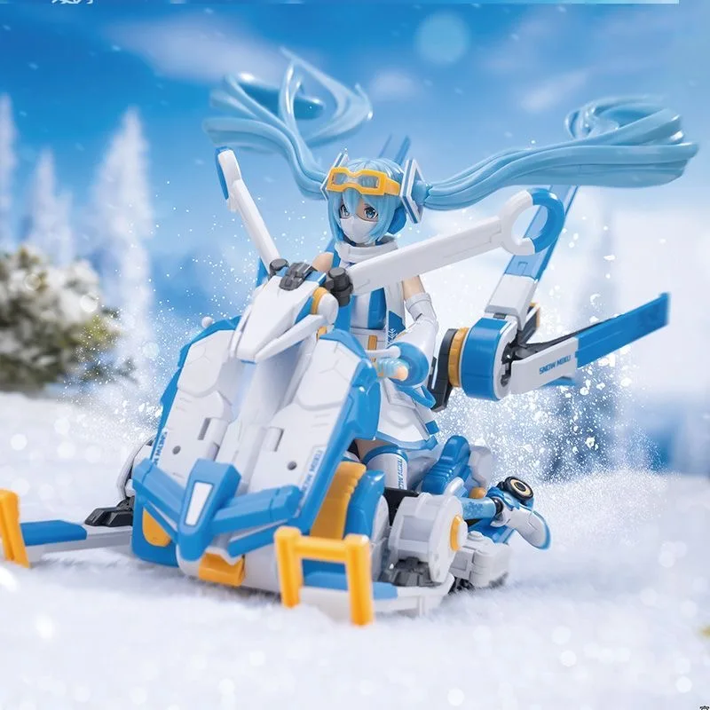 Фото Коллекционная сборная пластиковая фигурка Hatsune Miku Snow Miku от Originate Soskill: милая модель для сборки №3