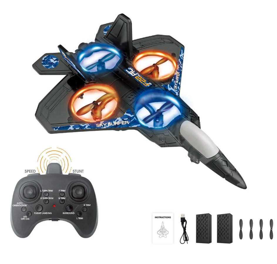 

RC Remote Control Airplane 2.4G 6CH Remote Control Fighter Hobby Plane Glider Airplane EPP Foam Toys RC drone Kids Gift