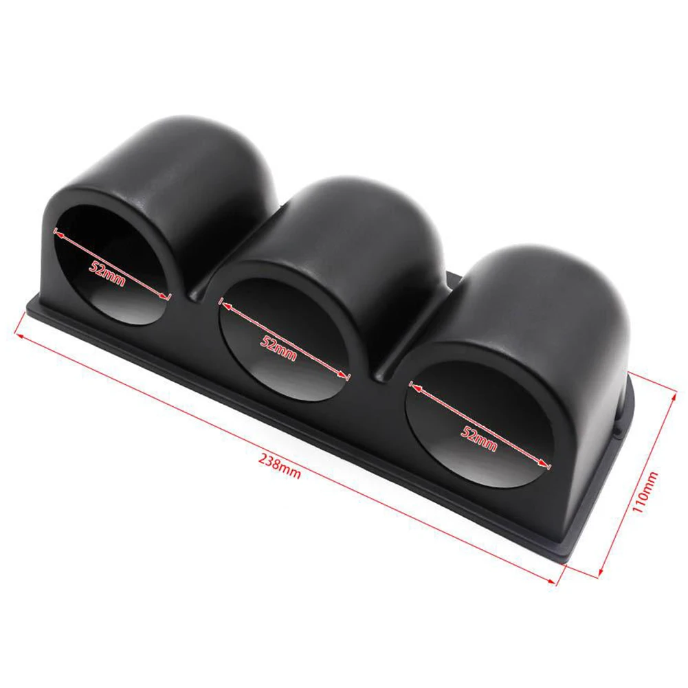 

2'' 52mm Car 3 Hole Triple Gauge Meter Holder Cup Dash Pillar Mount Pod Panel For Universal Car Truck Van Etc Mounts Holder