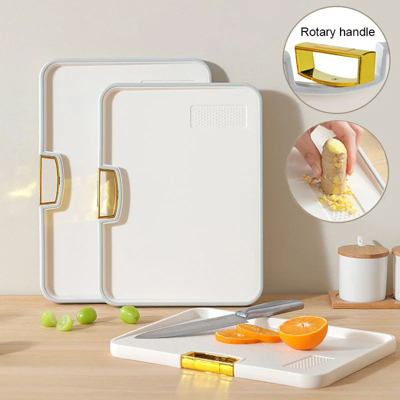 

Double-sided Cutting Board Thickened Antibacterial Anti-mildew Plastic Cutting Board Can Stand Household Non-slip Cutting Board