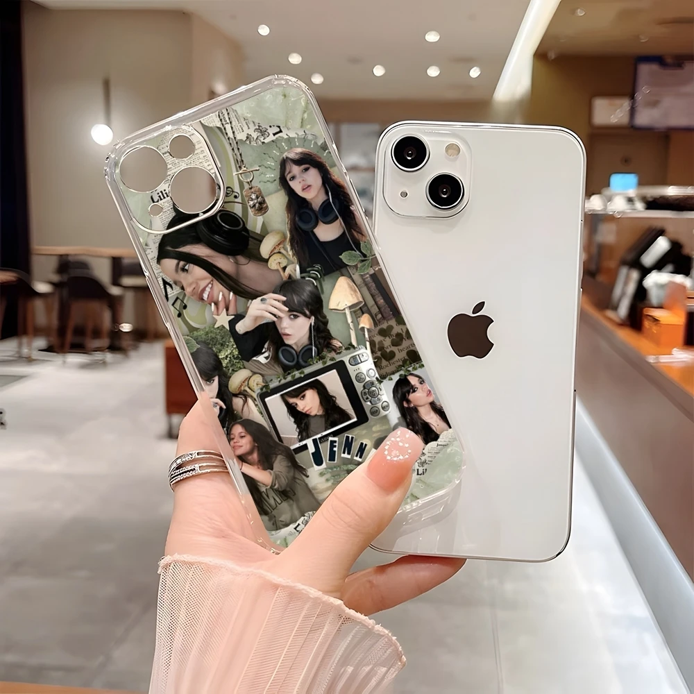 Эстетический чехол для телефона с актером Jenna Ortega Iphone 15 Pro Max 14 16 Plus 11 12 Mini 13 7 8 X XR XS SE